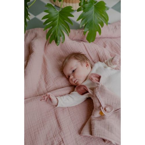 BIBS mazilica za bebe Blush muslin/Woodchuck plush slika 2