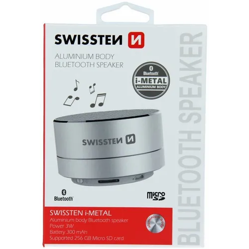 Swissten Bluetooth zvučnik 3W i-metal silver slika 2