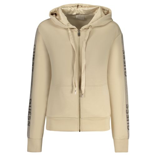 GUESS JEANS WOMEN'S ZIP-UP SWEATSHIRT BEIGE slika 2