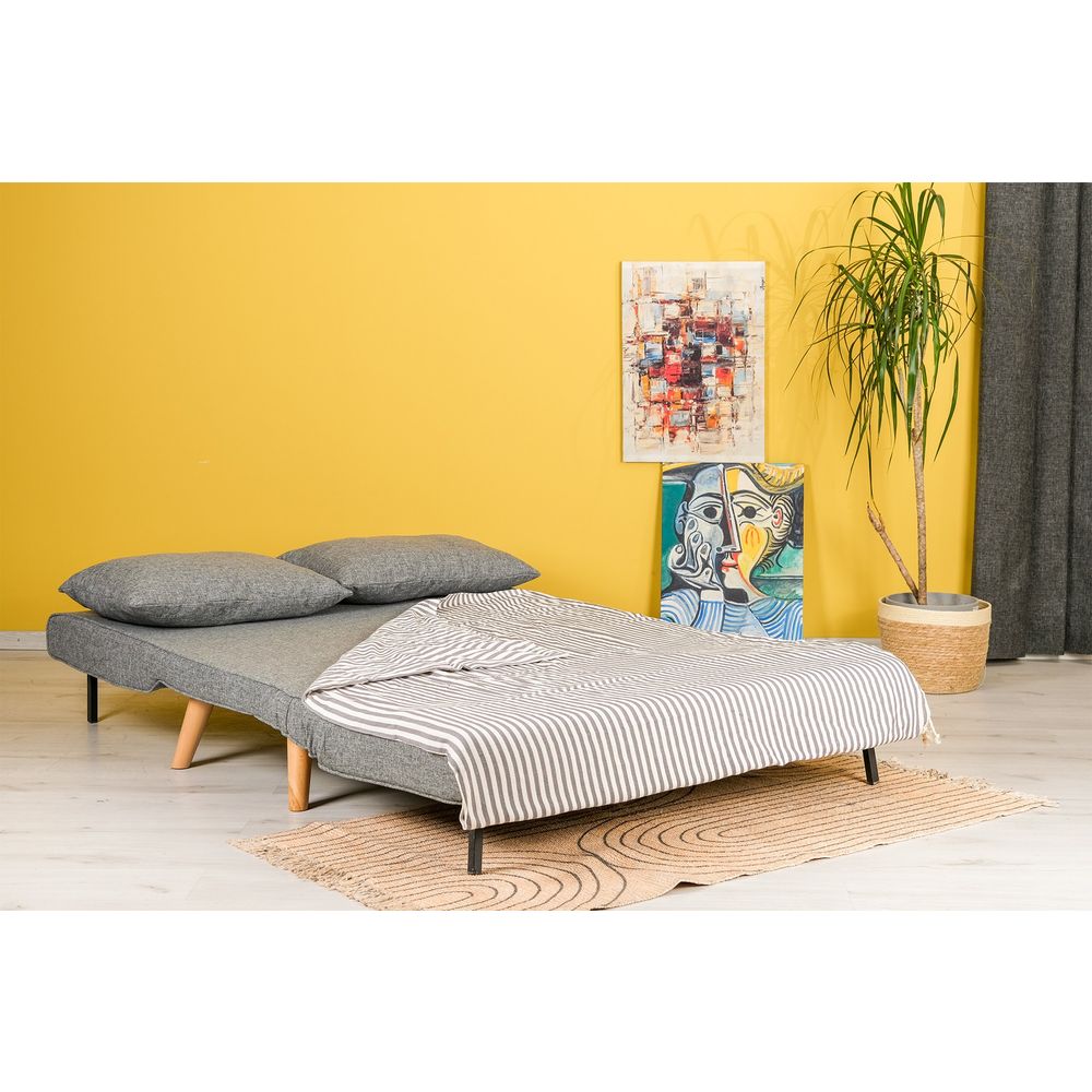 Folde 2-Sjedalni - Svijetlo Siva Sofa na Razvlačenje slika 4