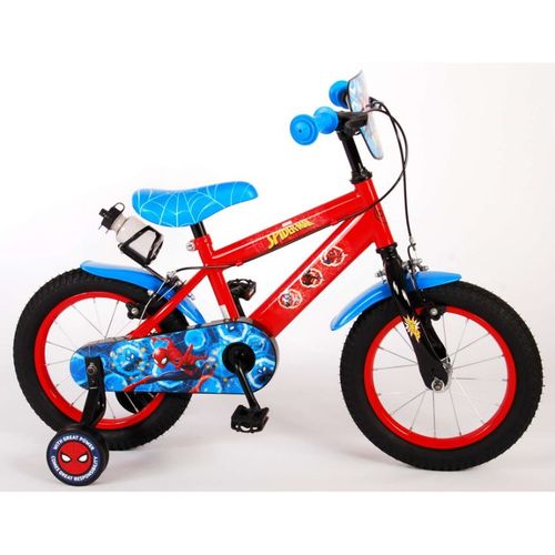 Dječji bicikl Spider-man 14" s dvije ručne kočnice crveno/plavi slika 2