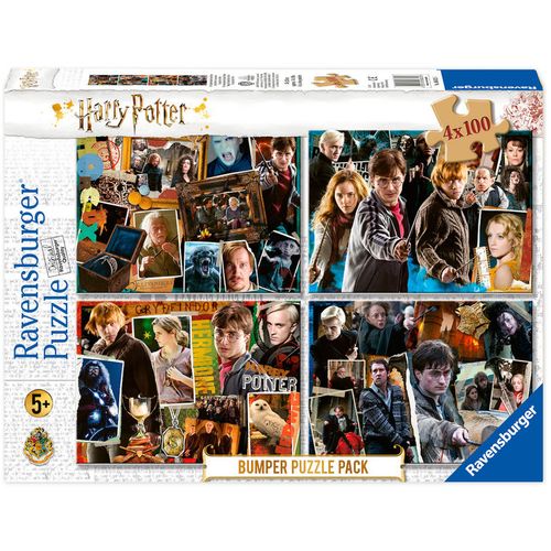 Harry Potter puzzle 4x100pcs slika 1