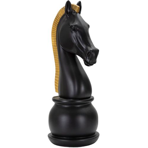 Mauro Ferretti Dekoracija BLACK AND GOLD HORSE cm Ø 18,5X50 slika 2