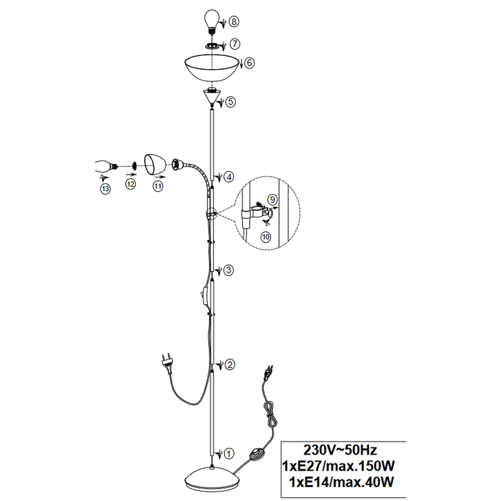 ERZWO podna lampa slika 4
