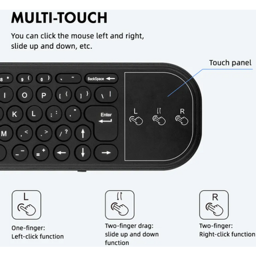 GMB-G60S PRO BT AIR MOUSE 2.4GHz Wireless BT connection gyroscope voice remote control,mini keyboard slika 5