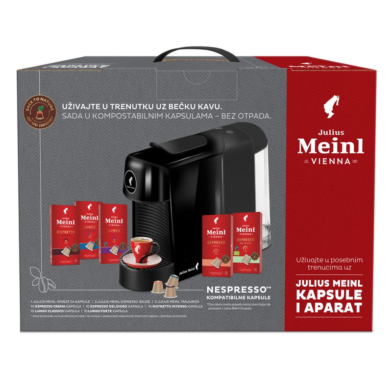 Julius Meinl Julius Meinl Inspresso Pinta Starter paket Aparat za kavu + Kapsule (5 paketa) image