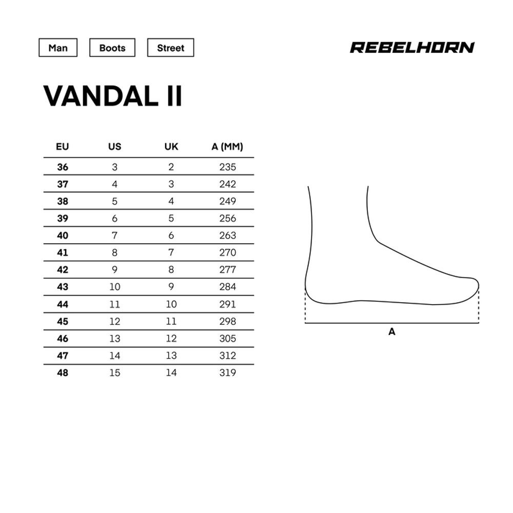 Rebelhorn patike Vandal II crne slika 13