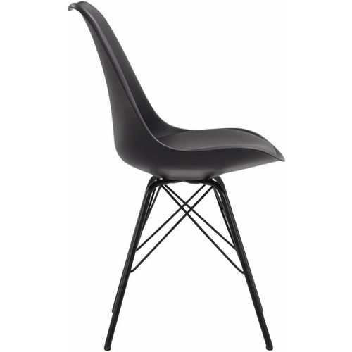 Blagovaonske stolice od umjetne kože 6 kom crne slika 35