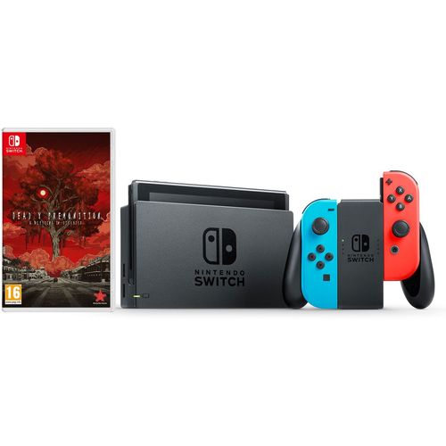 Nintendo Switch Console - Red &amp; Blue Joy-Con HAD + Deadly Premonition 2 BID Switch slika 1