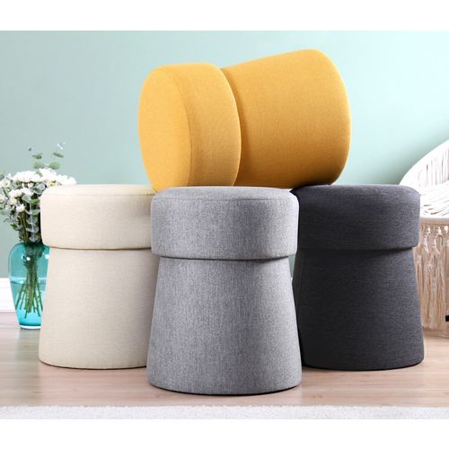 Beans - Light Grey Light Grey Pouffe slika 4