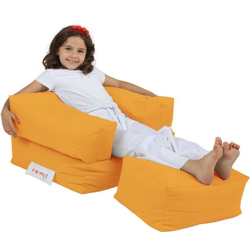 Atelier Del Sofa Vreća za sjedenje, Kids Single Seat Pouffe - Orange slika 3