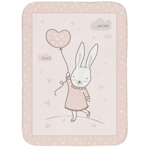 Kikka Boo Deka Soft 80x110 - Rabbits In Love  slika 1