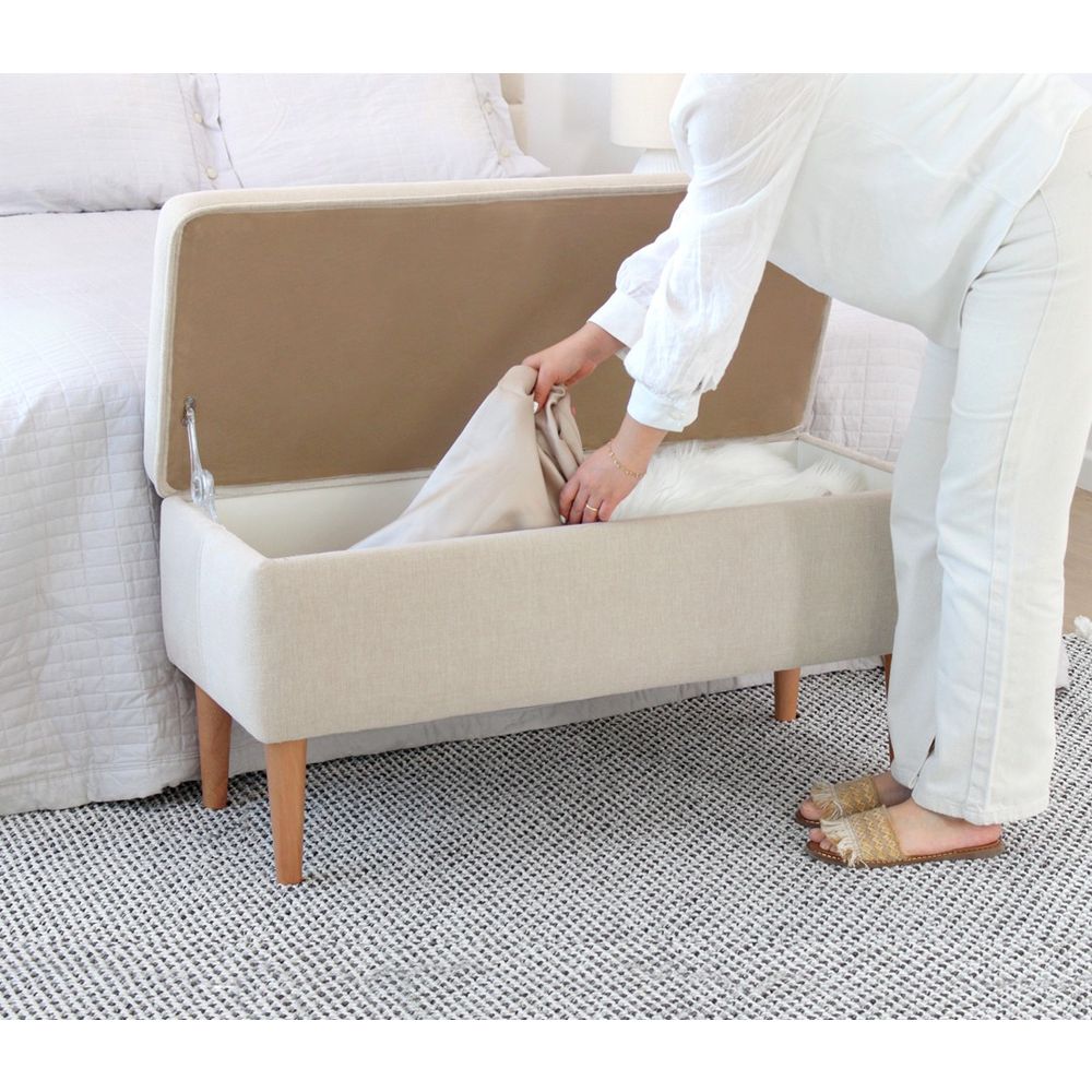 Glend - Kremasti Pouf slika 3
