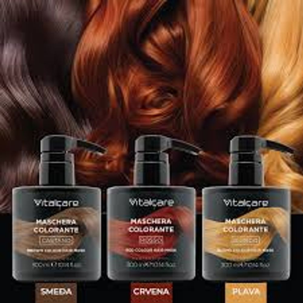 Vitalcare Maska za kosu u boji plava 300 ml slika 3