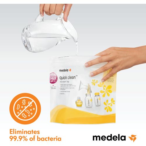 Medela - Medela - -  Quick Clean Microwave Bags - Kese za sterilizaciju u mikrotalasnoj (5 kom) slika 3