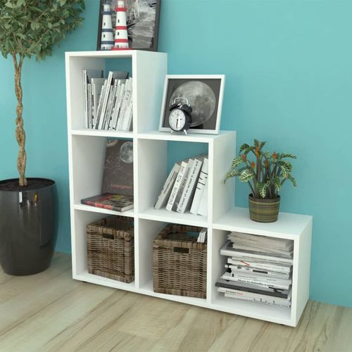 242552 Staircase Bookcase/Display Shelf 107 cm White slika 37