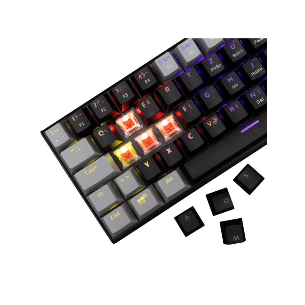 WHITE SHARK Tastatura GK-002112V2 WAKIZASHI-2 / HR, crveni prekidači slika 4