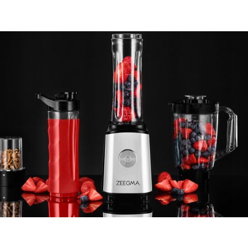 ZEEGMA blender Vitamine, 1050W, čaša 1L, 2x sportska boca 0,6L, mlinac za kavu slika 9