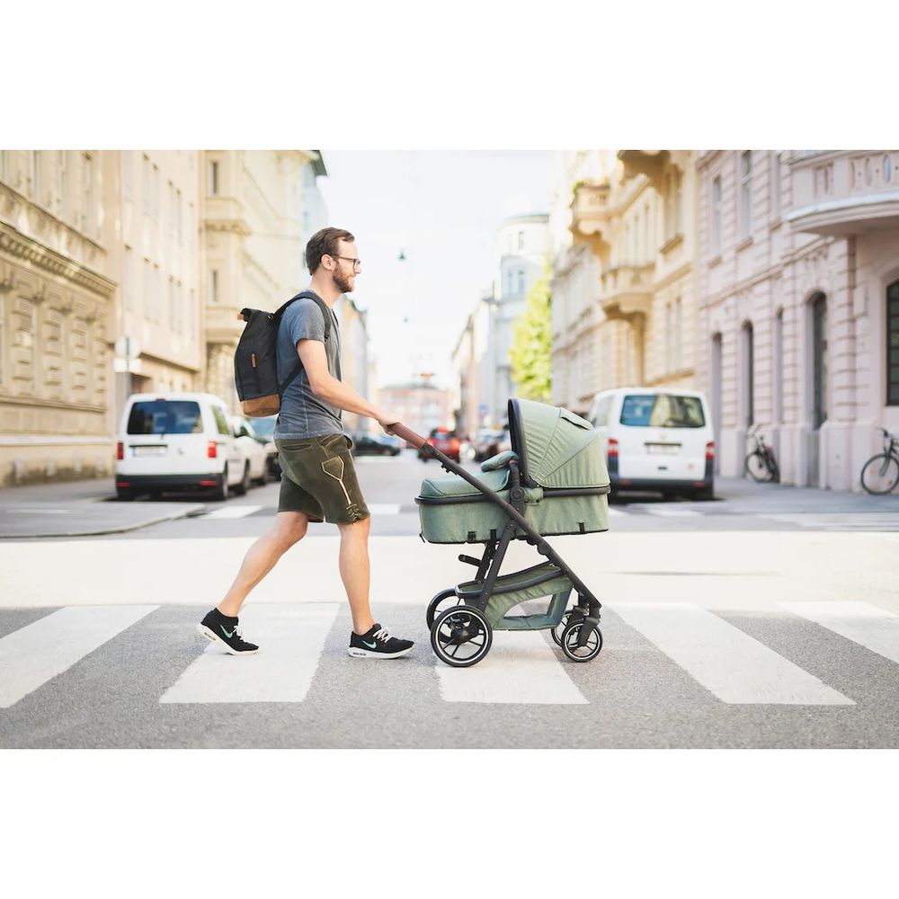 Fillikid Torba/Ruksak za pelene Berlin Rolltop, Crni Melange slika 13