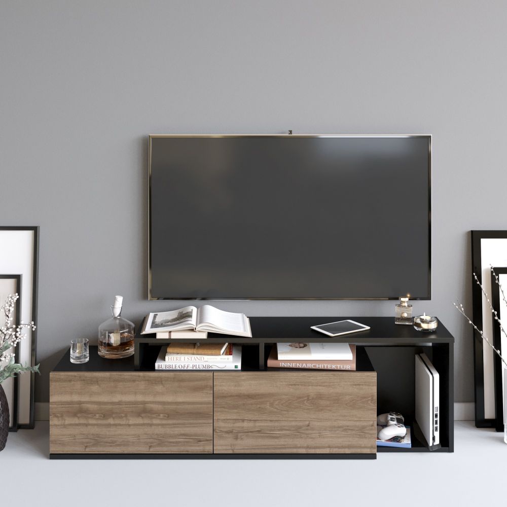 Nexera - Crni, Orah Crni TV Stalak slika 2
