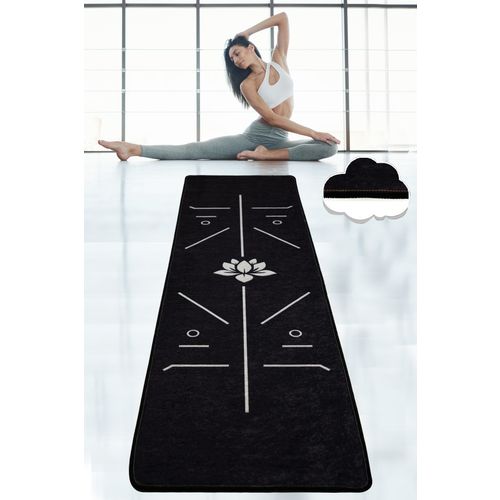 Yoga Prostirka za jogu, Bikram - Black slika 1