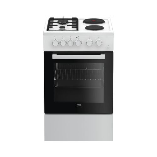 Beko FSS 54010 DW Kombinovani šporet gas-ringle, Konvencionalna rerna, Širina 50 cm, Bela boja slika 1