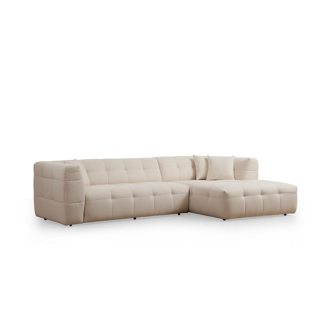 Cady 3 Seater Right - Bež Bež Ugao Sofa slika 5