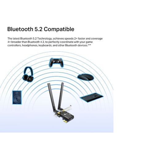 TP-LINK AX3000 Wi-Fi 6 Bluetooth 5.2 PCIe Adapter slika 2