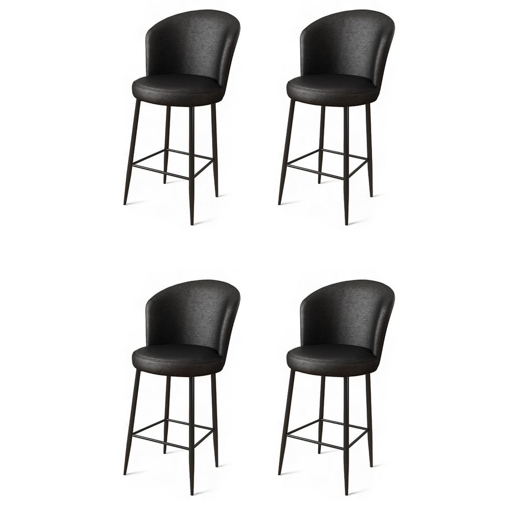 Uras - Crni Bar Stolac Set (4 Komada) slika 1