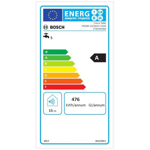 Bosch TR5001-15-18-21ESOB Protočni bojler, WiFi ready, Slim 11 cm slika 7