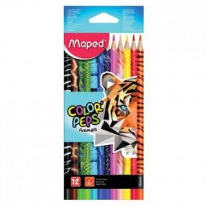 Bojice drvene Maped Color'Peps Animals trobridne 12/1 MAP832212