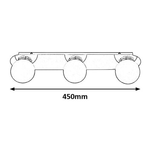 Rabalux Becca plafonska lampa G9 3x28W IP44 slika 5