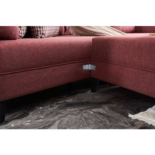 Atelier Del Sofa Kutna garnitura na razvlačenje, Bordo crvena, Eris - Claret Red slika 6