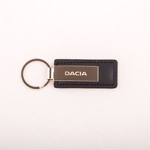 Privjesak za ključ od prirodne kože i metala Dacia