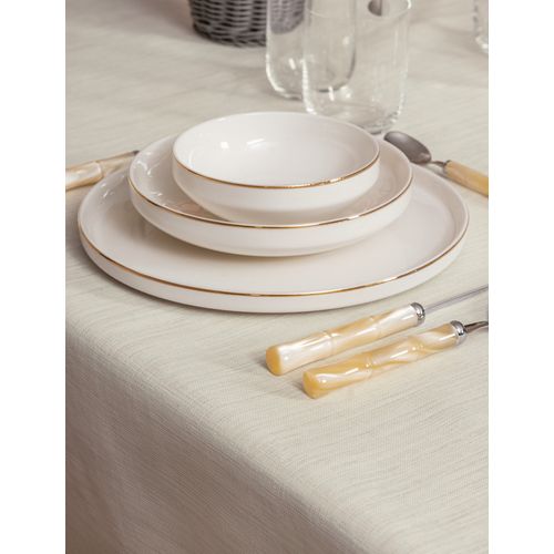 Plain 220 - Cream Cream Tablecloth slika 4