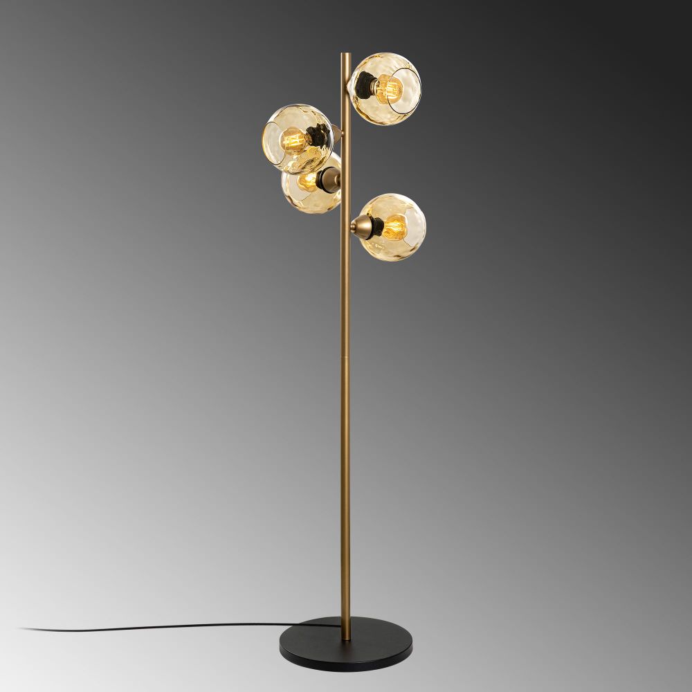 Podna Lampa Benek 15-14544 - Žuta Zlatna slika 6