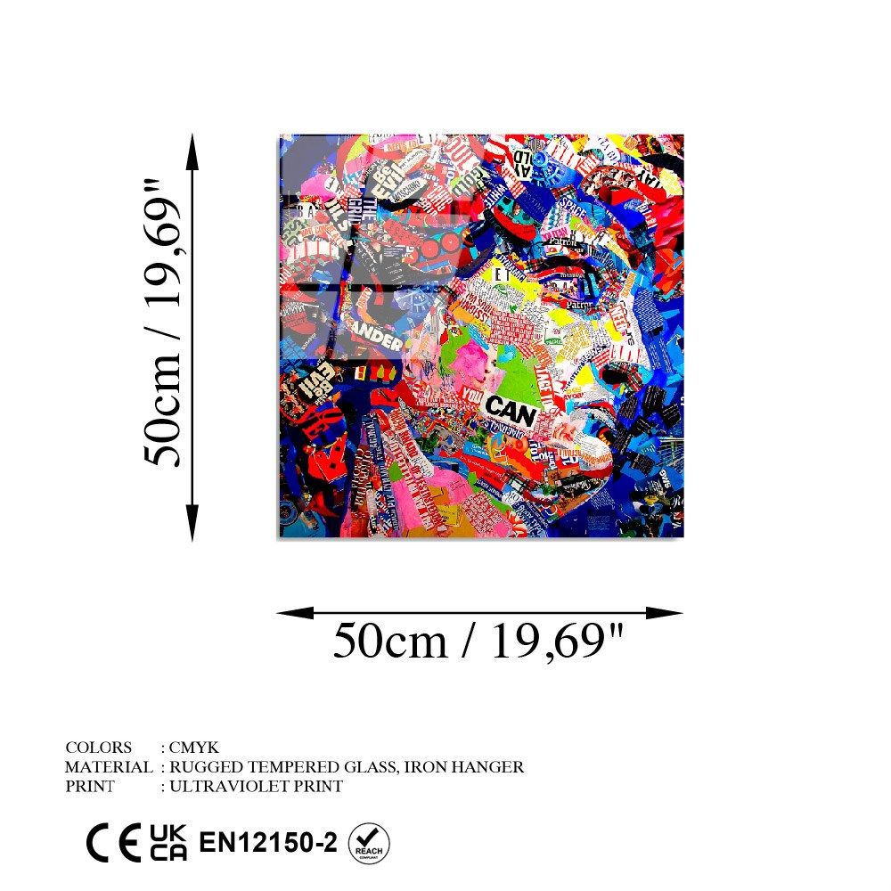 UV-813 - Dekorativna Slika na Kaljenom Staklu, Multikolor, 50 x 50 cm slika 7