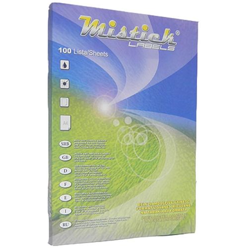 Nalepnice Mistick A4/189 25x10 slika 1