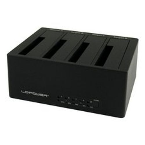 HDD DOCKING LC-DOCK-U3-4B USB3.0/eSATA 4x HDD/SSD Black slika 1