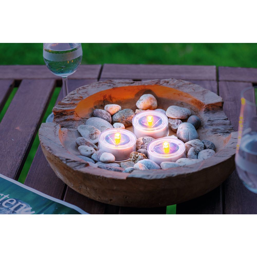 Solarna LED svjetiljka od bijele plastike slika 2