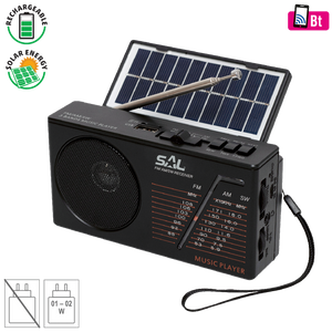 SAL Radio prijemnik, solarno / baterijsko napajanje, Bluetooth - RPH 1