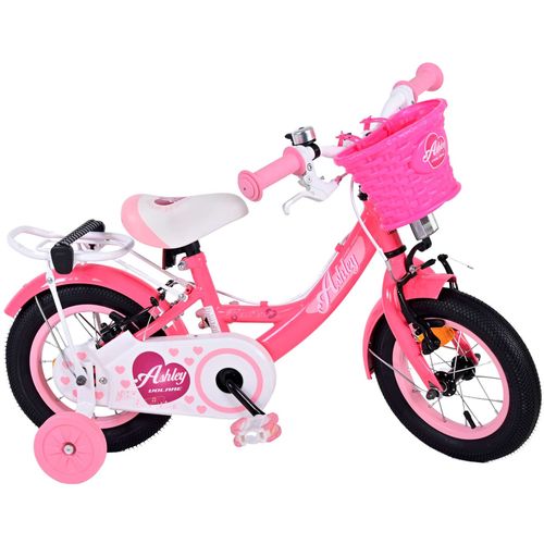 Volare Ashley dječji bicikl 12 inča roza/crveni s dvije ručne kočnice slika 2