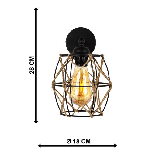 Squid Lighting R zidna lampa Nevra slika 4