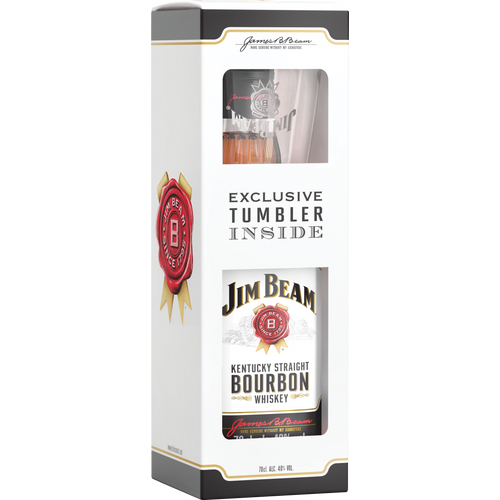 Jim Beam viski 700 ml + 1 čaša slika 1