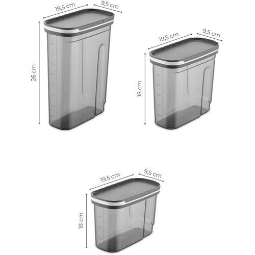 Hermia Concept Set kutija za pohranu (9 komada), Antracit, BNM9luerzak slika 3