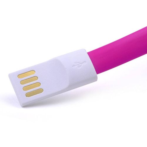 LogiLink USB kabel USB 2.0 USB-A utikač, USB-Micro-B utikač 0.22 m ružičasta magnet na krajevima kabela CU0087 slika 5