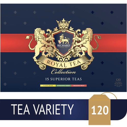Richard Royal Tea Collection - Kombinacija čajeva, 120 posebno pakovanih kesica, 224,8g slika 1