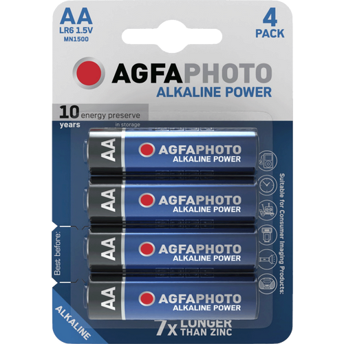 Agfa Baterija alkalna, AA/LR6  blister pak. 4 kom - AF LR6 slika 1