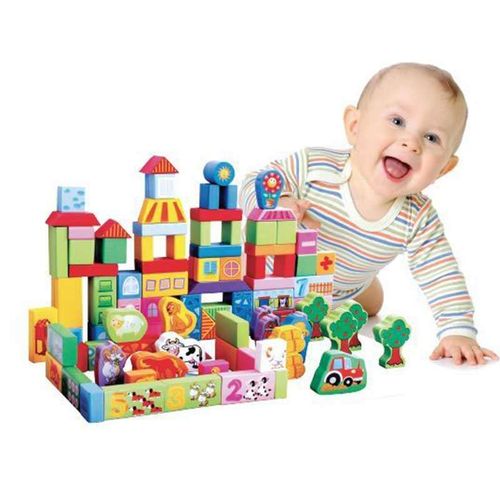 Eco Toys Edukativne Kocke 100Kom - Farma slika 2