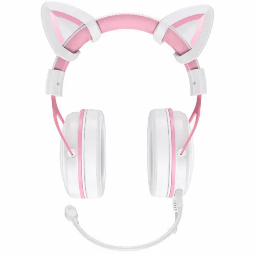 Onikuma X10 Cat Ears Stereo Noise Cancellation Gaming Headset (Pink) slika 3